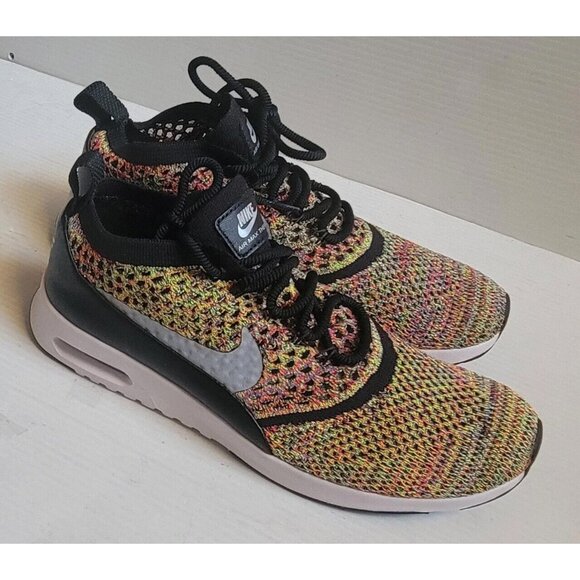 (used once) 🌈 NIKE AIR MAX THEA ULTRA FK FLYKNIT "MULTI COLOR" 881175 Size 9 - Picture 2 of 9